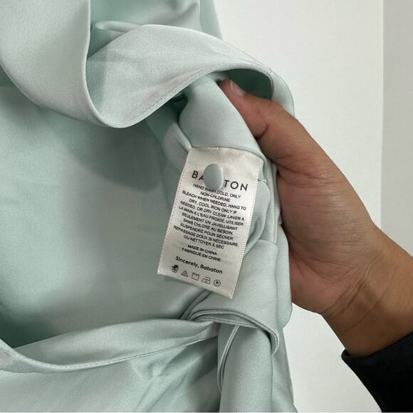 Aritzia Babaton Ace Bodysuit Aqua Essence long-sleeve size XXS - Picture 6 of 10